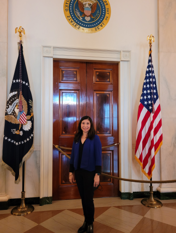 Romana Lee Akiyama at the White House in March for a Women's History Month event